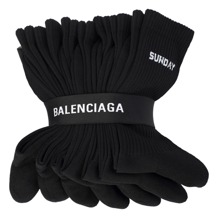 Balenciaga 7 Days Pack Socks - black
