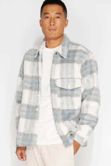 Banks Journal Hygge Flannel Shirt - Off White