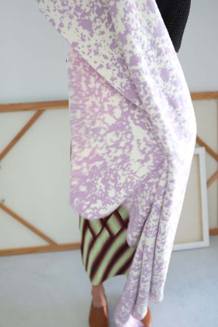 Beklina Jacquard Knit Throw - Splatter Pastel/Natural
