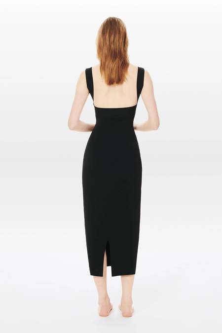 Victoria Beckham Body Cut Out Midi Dress - black