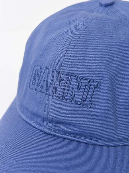 Ganni Cap - Gray/Blue