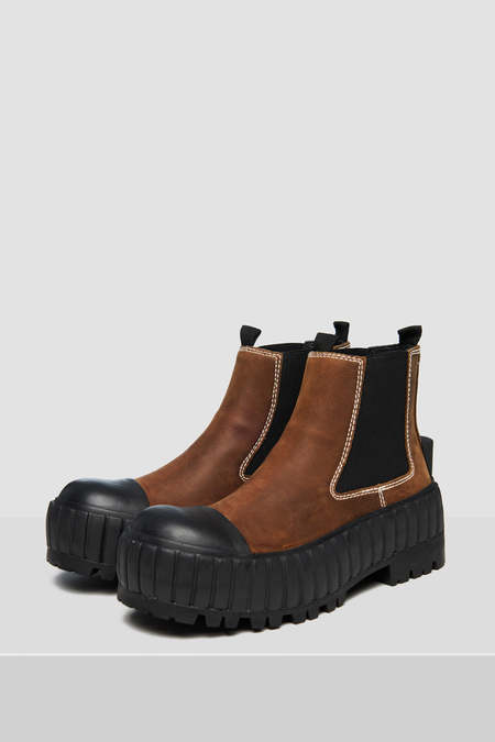 MM6 MAISON MARGIELA Chunky ankle boots - Coffee brown