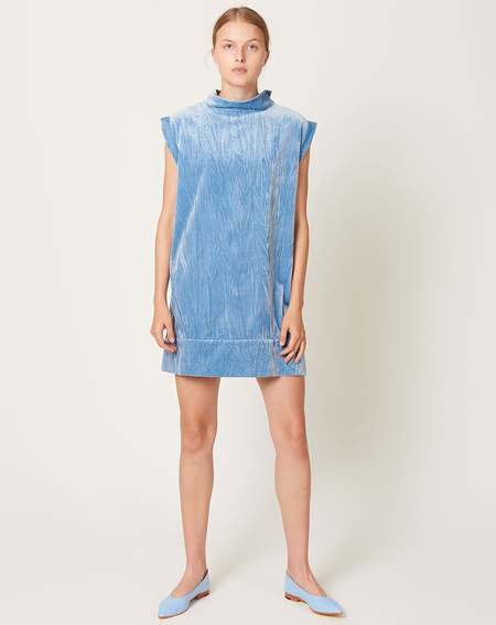 Rachel Comey Ellis Dress - Light Blue Velvet