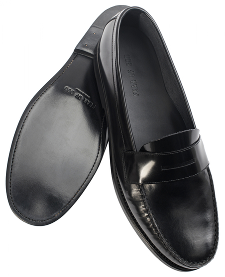 Fear of God Leather penny loafers - black