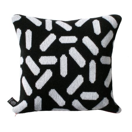 Giannina Capitani Tic tac cushion - Black/White