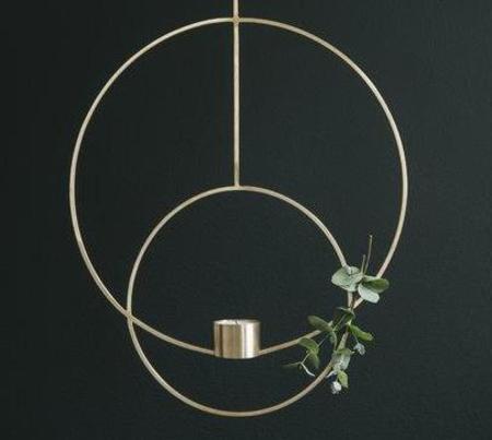 Ferm Living Hanging Brass Circular Tea Light