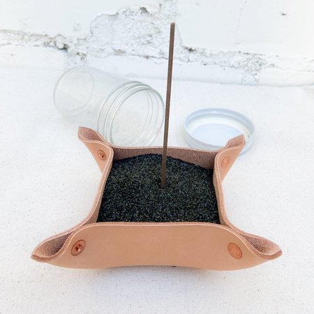 Made Solid Sand Incense Burner - Natural