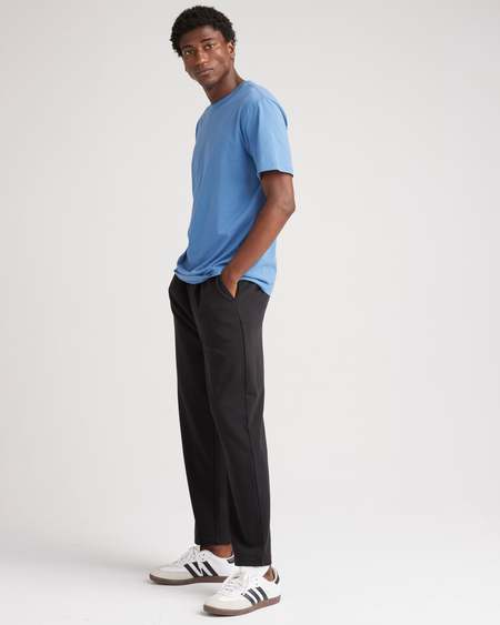 Richer Poorer Structured Terry Pleated Trouser - Stretch Limo
