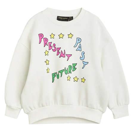 Kids Mini Rodini Past Present Future Sweatshirt - White