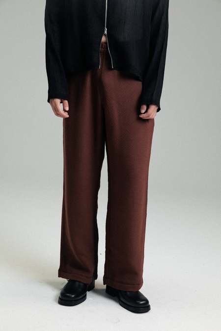 Our Legacy Panama Cotton Reduced Trouser - Rust Red