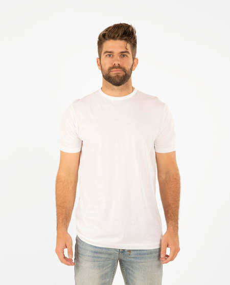 Sunspel Short Sleeve Crew Neck T-Shirt - White