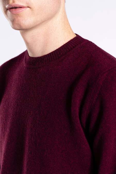Norse Projects Sigfred Lambswool sweater - BURGUNDY