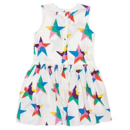 Kids Stella McCartney Child Dress - White Pop Stars Print