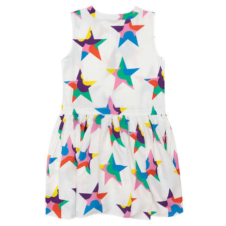Kids Stella McCartney Child Dress - White Pop Stars Print