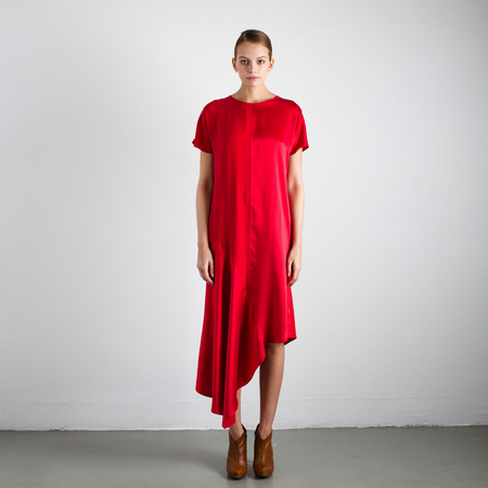 Studio Heijne Dance Silk Dress - Red