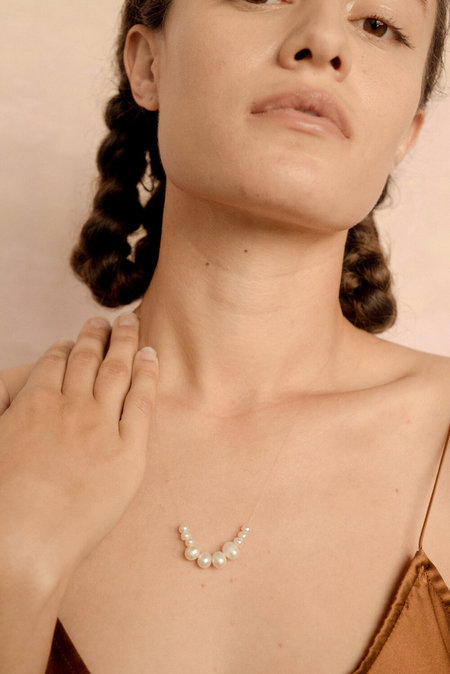 Eyde vidette necklace - pearl/ 14k gold fill