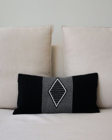 VOZ Apparel Diamante Lumbar Pillow - Black