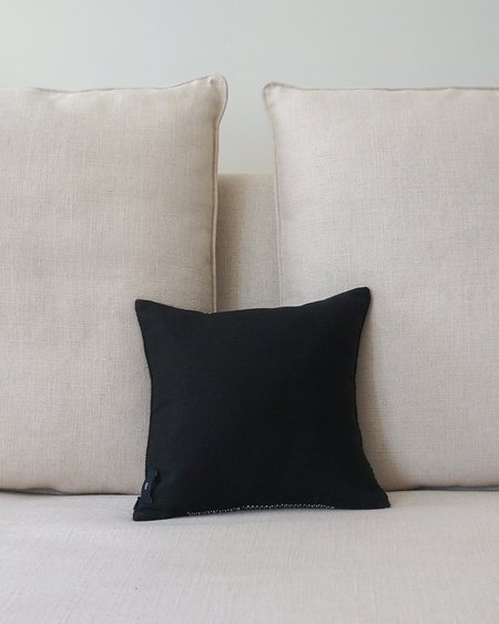 VOZ Apparel Diamante Square Textile Pillow - Black