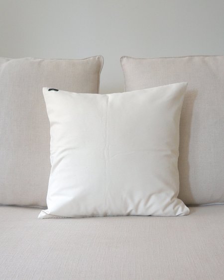 VOZ Apparel Solid Euro Pillow - Ivory