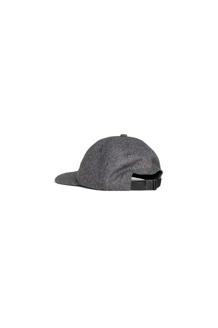 Norse Projects Wool Sports Cap - CHARCOAL